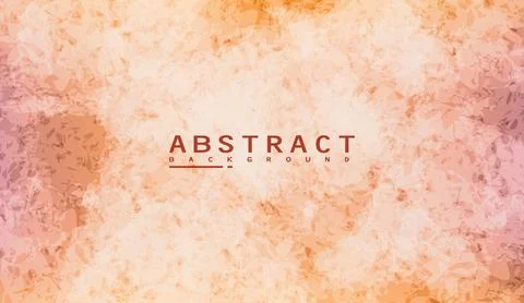Abstract background with warm peach and orange watercolor texture artistic Stock Illustration