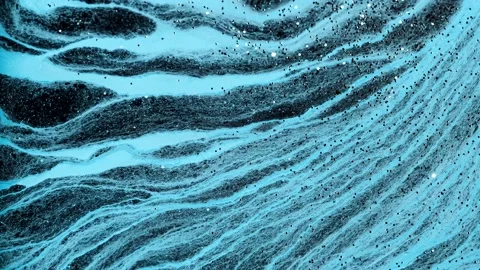 Abstract background of water ripple wave motion, colorful liquid paint. 4K Stock-Footage 206168458