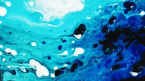 Abstract background of water ripple wave motion, colorful liquid paint. 4K Stock Footage 208507094