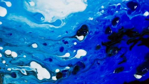 Abstract background of water ripple wave motion, colorful liquid paint. 4K Stock Footage 208512575