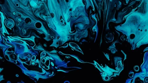 Abstract background of water ripple wave motion, colorful liquid paint. 4K Stock Footage 208947400