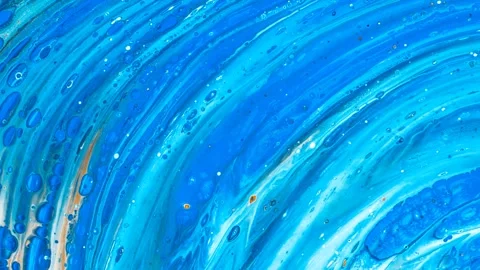 Abstract background of water ripple wave motion, colorful liquid paint. 4K Stock Footage 208947746