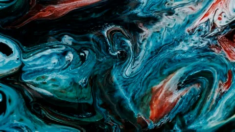 Abstract background of water waves, marble, moving colorful Liquid paint. 4K Stock Footage 247575394