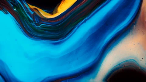 Abstract background of water waves, water ripples, marble, liquid paint. 4K Stock Footage 287640399
