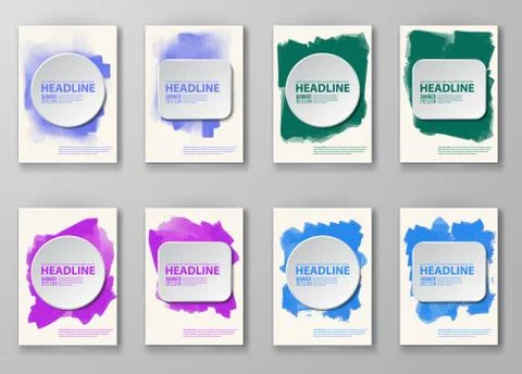 Abstract Background with watercolor element. Stock Illustration