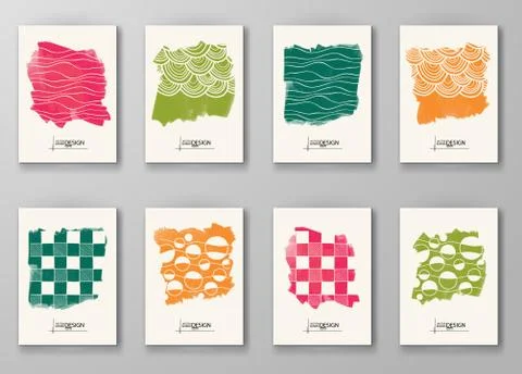 Abstract Background with watercolor element. Stock Illustration