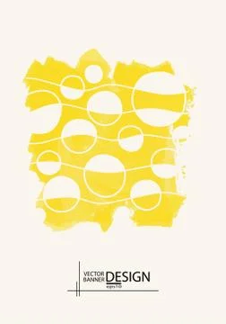 Abstract Background with watercolor element. Stock Illustration