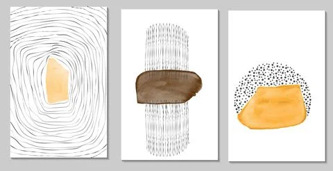 Abstract background with watercolor stain2 Stock Illustration