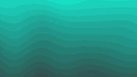 Abstract background wave curve paper cut flowing gradient turquoise color Stock Footage 312208371