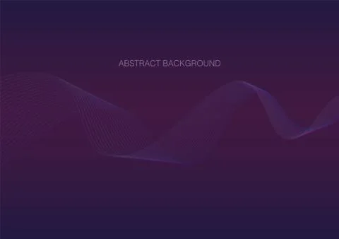 Abstract background with wave of dots. Vector illustration Stock Illustration