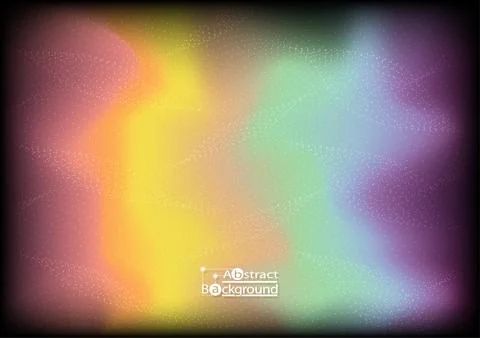 Abstract background, Wave effect Halftone line on gradient colorful, vector.. Stock Illustration