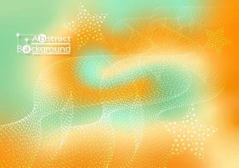 Abstract background. Wave effect Halftone. orange tone on the background gr.. Stock Illustration