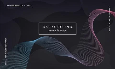 Abstract background. Wave element for design poster. Digital frequency track  Stock Illustration