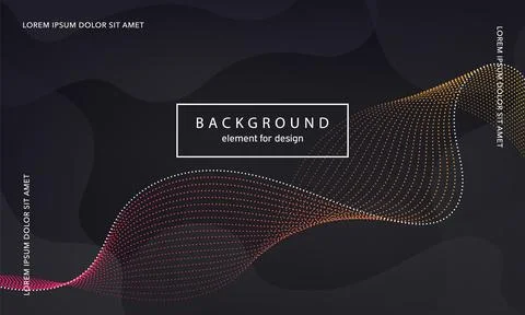 Abstract background. Wave element for design poster. Digital frequency track  Illustrazione stock
