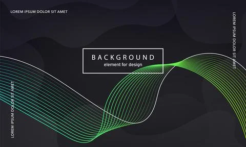 Abstract background. Wave element for design poster. Digital frequency track  Illustrazione stock
