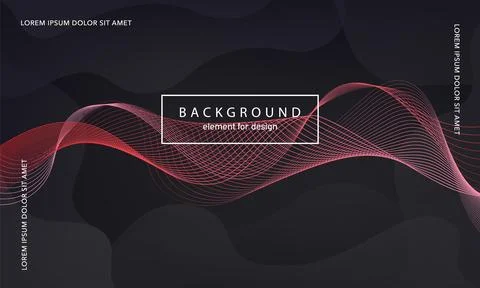 Abstract background. Wave element for design poster. Digital frequency trac.. Illustrazione stock