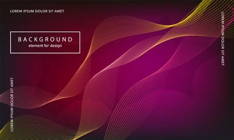 Abstract background. Wave element for design poster. Digital frequency track  Stock Illustration