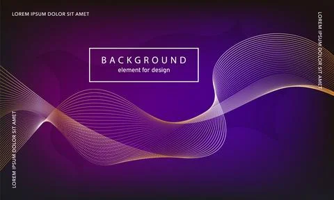 Abstract background. Wave element for design poster. Digital frequency track  Stock Illustration