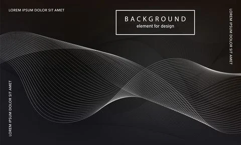 Abstract background. Wave element for design poster. Digital frequency track  Stock Illustration
