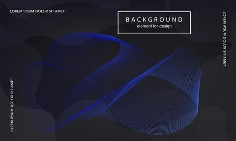 Abstract background. Wave element for design poster. Digital frequency trac.. Illustrazione stock