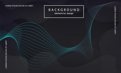 Abstract background. Wave element for design poster. Digital frequency trac.. Stock Illustration
