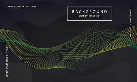 Abstract background. Wave element for design poster. Digital frequency trac.. Stock Illustration