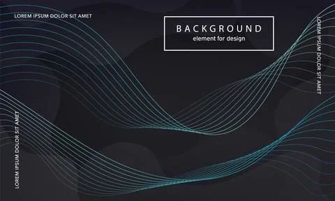 Abstract background. Wave element for design poster. Digital frequency track  Stock Illustration