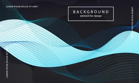 Abstract background. Wave element for design poster. Digital frequency track  Stock Illustration