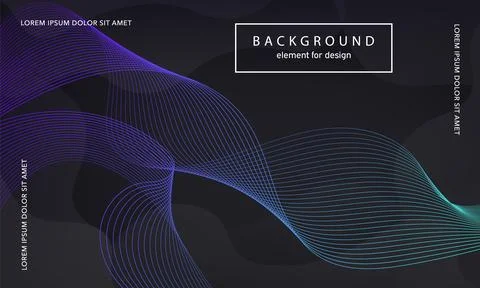 Abstract background. Wave element for design poster. Digital frequency track  Stock-Illustration