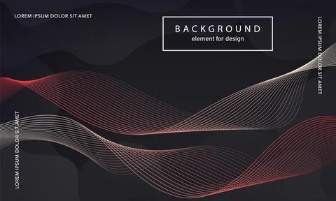 Abstract background. Wave element for design poster. Digital frequency trac.. Stock Illustration