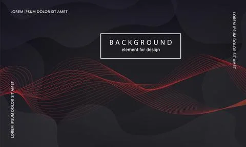Abstract background. Wave element for design poster. Digital frequency trac.. Illustrazione stock