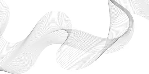 Abstract background with wave of flowing lines, digital futuristic illustration Illustration