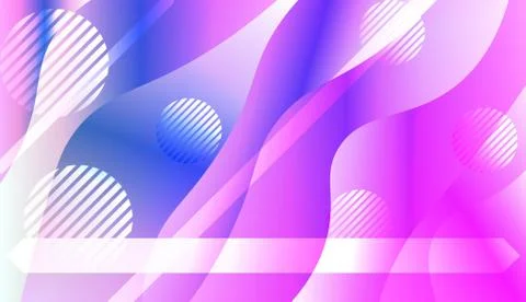 Abstract Background With Wave Gradient Shape, Line, Circle, Space for Text. F Stock Illustration