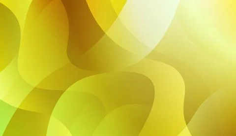 Abstract Background With Wave Green Yellow Gradient Shape. For Futuristic Ad, Stock Illustration