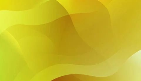 Abstract Background With Wave Green Yellow Gradient Shape. For Futuristic Ad, Stock Illustration