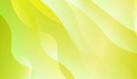 Abstract Background With Wave Green Yellow Gradient Shape. For Futuristic Ad, Illustrazione stock