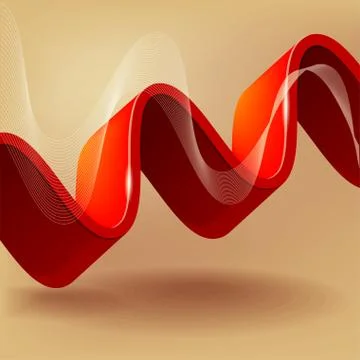 Abstract background with wave Stock Illustration