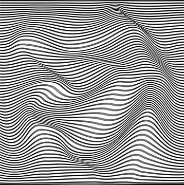 Abstract background with wave lines pattern. Vector. EPS 10 Stock Illustration