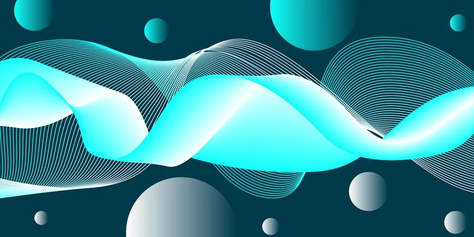 Abstract background. A wave made with the blend tool. Stylish background in Stock-Illustration