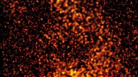 Abstract background Wave Particles Collection of colorful glowing dots. 4K Видео 287900617