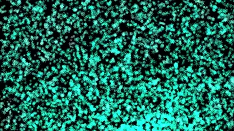 Abstract background Wave Particles Collection of colorful glowing dots. 4K Stock Footage 287900661