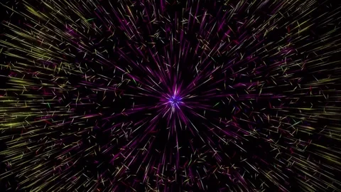 Abstract background Wave Particles Collection of colorful glowing dots. 4K Stock Footage 287916429