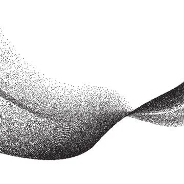 Abstract background with wave of scattered dots 스톡 일러스트