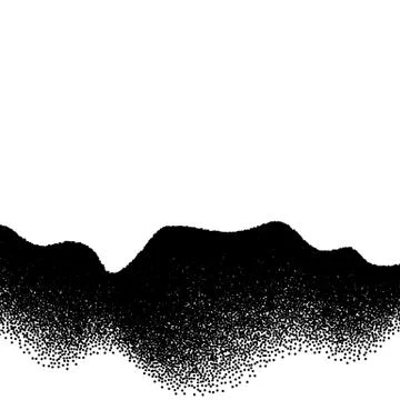 Abstract background with wave of scattered dots 스톡 일러스트