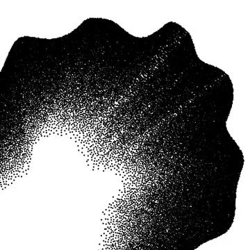 Abstract background with wave of scattered dots 스톡 일러스트