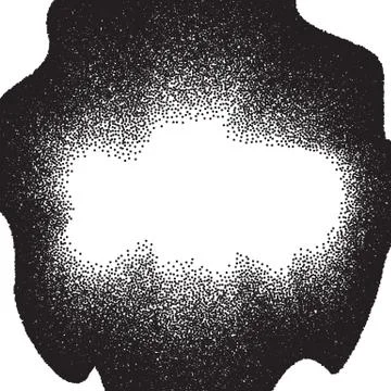 Abstract background with wave of scattered dots Stock Illustration