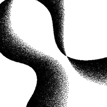 Abstract background with wave of scattered dots 스톡 일러스트