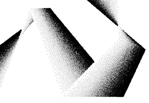 Abstract background with wave of scattered dots イラスト素材