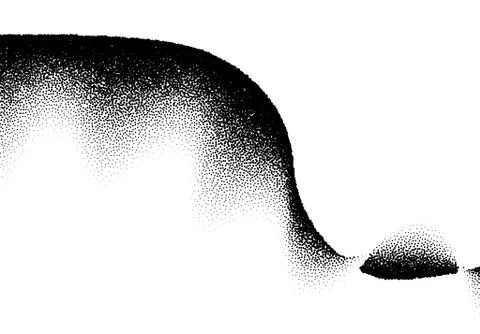 Abstract background with wave of scattered dots 스톡 일러스트