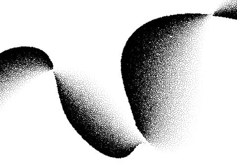 Abstract background with wave of scattered dots 스톡 일러스트